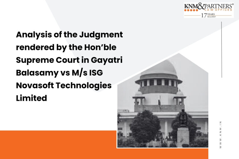 Judgement Rendered Analysis of the Judgment rendered by the Hon’ble Supreme Court in ...