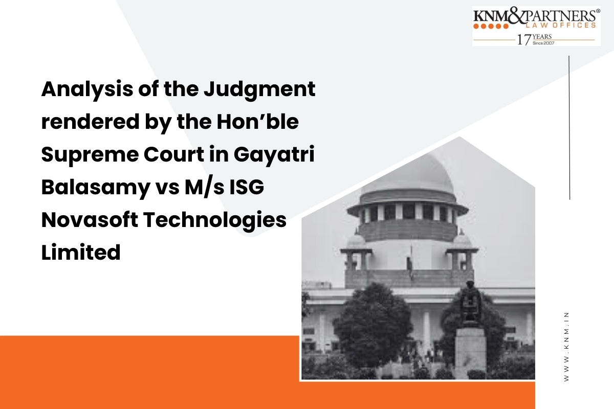 Gayatri Balasamy vs Ms ISG Novasoft Technologies Limited