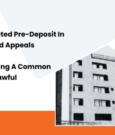 Consolidated Pre-Deposit In Connected Appeals Challenging A Common Order Is Lawful: Ncdrc Reaffirms Position